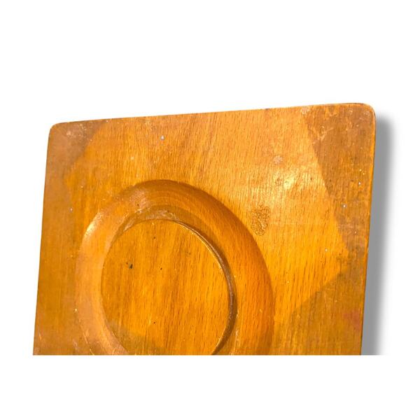 Set of 5 Nesting Wooden Canisters Vintage Rooster Cookies Flour Sugar Coffee Tea - Picture 8 of 8